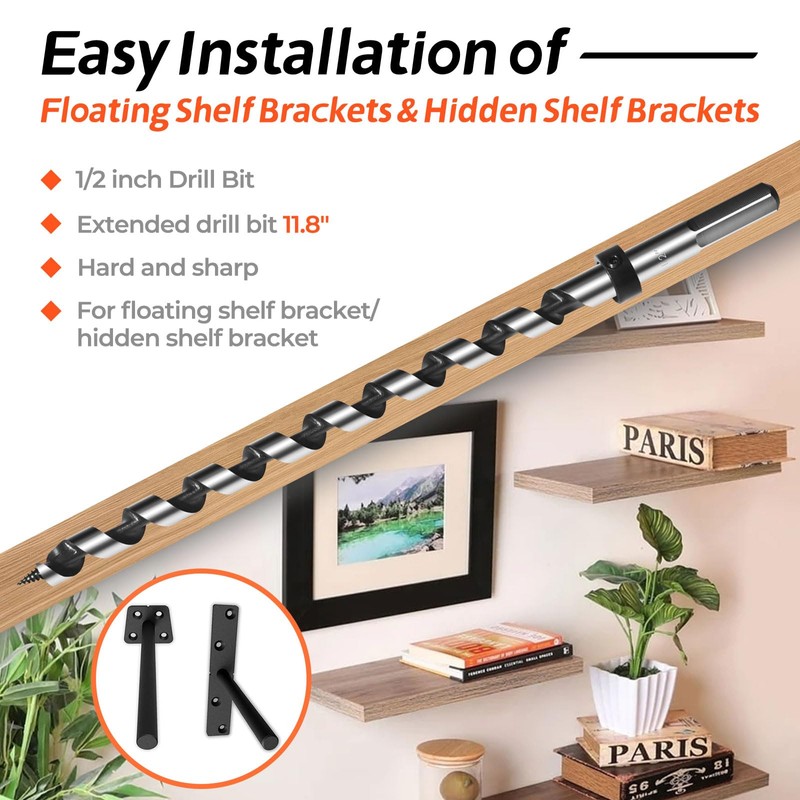 Dowel Jig Kit for Floating Shelf Bracket(& 1/2" x 11.8"