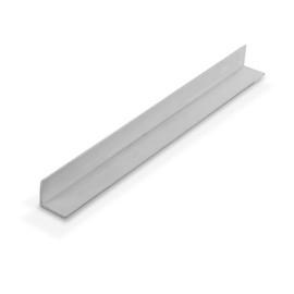 Outwater Plastics White 5/8'' X 5/8'' X 1/16'' (.0625'') Thick Styrene Plastic Extruded 90 Degree Angle 48 Inch Lengths (Pack of 3)
