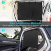 DIZA100 Car Window Shades, 2 PCS Magnetic Double Layer Car