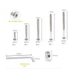 40pcs Baby Bed Crib Screws Hardware Replacement Kit- M6x40mm/ 50mm/