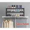 KEETDY Heavy Duty Shoe Rack for Closet Entryway, Stackable Shoe
