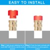 PATIKIL M4 x 8.1 x 6.3 mm Brass Thread Insert,