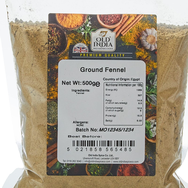 Old India Ground Fennel 500 g