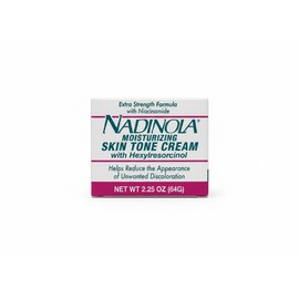 Nadinola Moisturizing Skin Tone Cream with Niacinamide and Hexylresorcinol 2.25 Oz