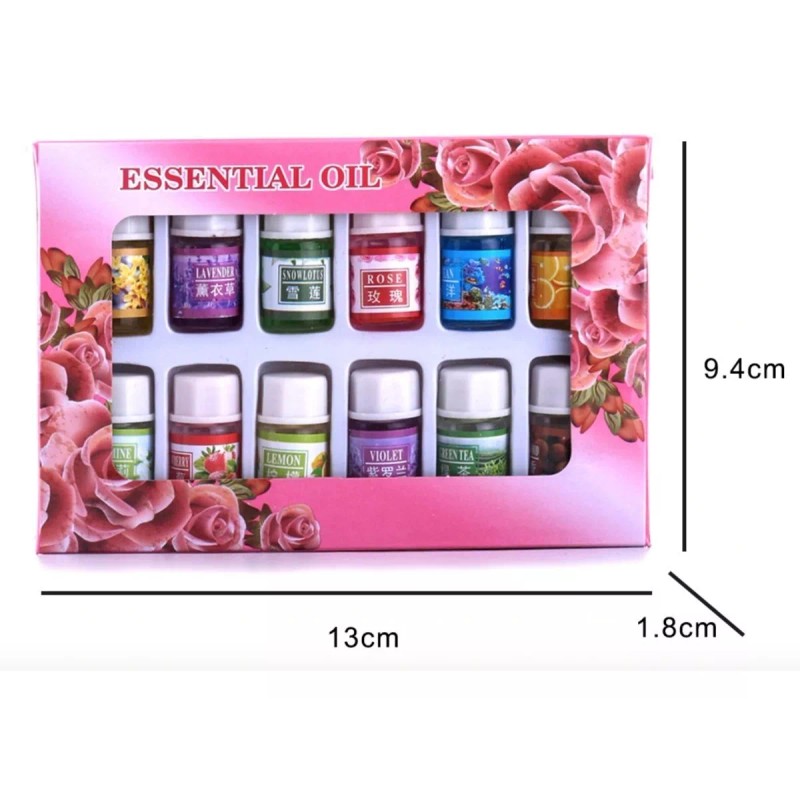 Clicmania Pack 12 Esencias Aromaticas Para Difusor Aromaterapia Spa