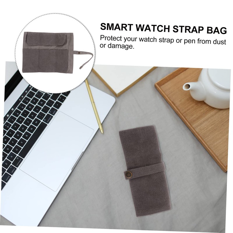 KONTONTY Portable Pen Storage Container Bag for Watch Strap Watch