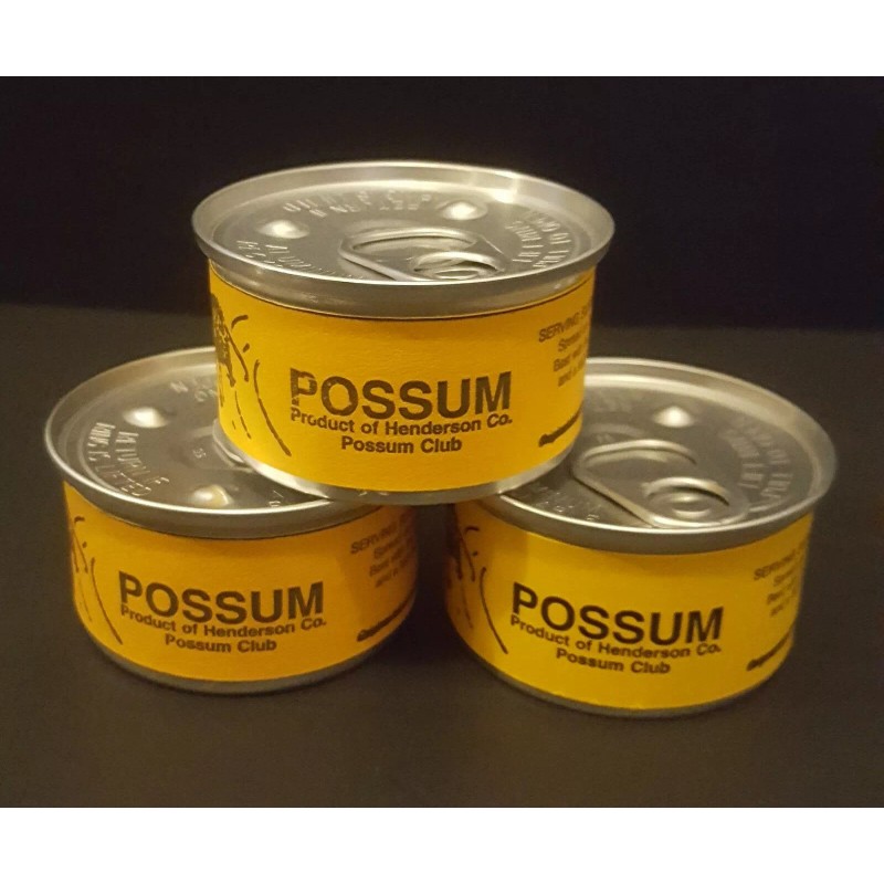 possum meat 3 Sealed Cans Possum Meat Road Kill Funny