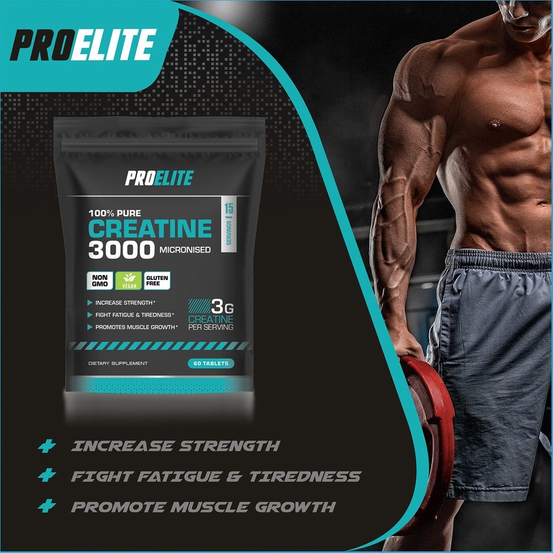 PROELITE Creatine Monohydrate 3000mg - 150 Tablets - Gym Energy