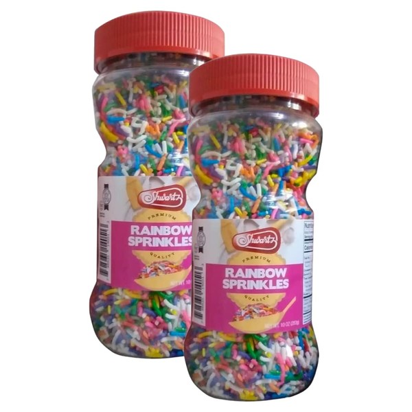 Streits Shwartz Dairy Free Rainbow Sprinkles 283g, a Tasty and Exciting Option For Topping Cakes, Ice Cream and Cookies, Multicolor