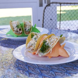 Pund'it Tacodillo Taco Holders, Set of 2 Armadillo Themed Taco Platters