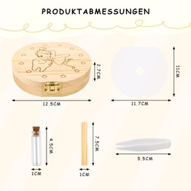 Children's Teeth Storage Box, Wooden Milk Tooth Box, Milk Tooth Box, Tooth Fairy Tin, Tooth Box for Milk Teeth Girls Boys