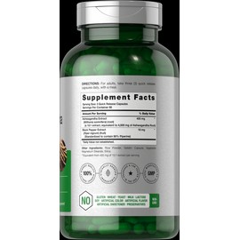 Horbäach Ashwagandha Capsules 4500mg | 200 Capsules | Non-GMO, Gluten Free | by Horbaach