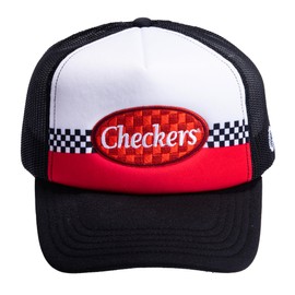 Odd Sox, Checkers Unisex Rally's Fast Food Snacks Novelty Adjustable Trucker Hat