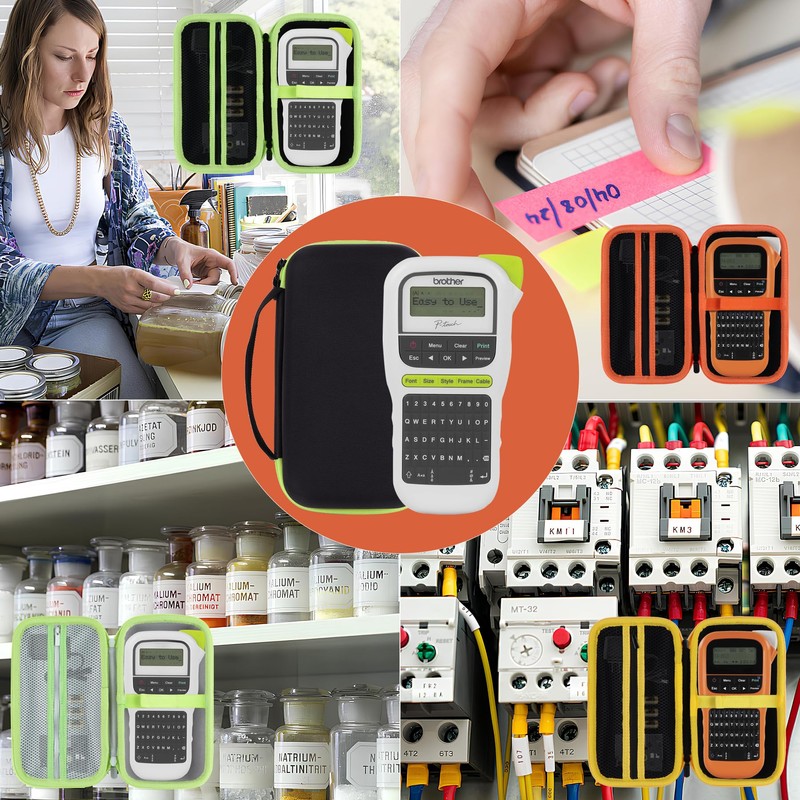 Lebakort Hard Carry Case Compatible with Brother P-Touch PTH110 Label
