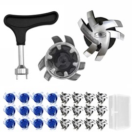 QuickYen Golf Spike Tacks Set of 24 Spikes Golf Tacks Replacement Spikes Golf Shoe Tacks Anti-Slip Easy Removal Storage Box Included (4 Spike Tacks + Golf Nail Wrench)