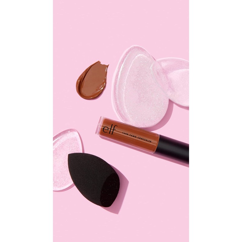 e.l.f. Dual-Sided Silicone Blender, Makeup Blender For Perfect Product Application,