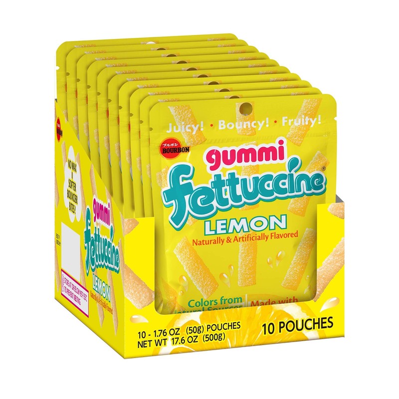 Fettuccine Gummi Lemon (10-pack) (Lemon)
