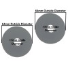 NUFLUSH Silicone Seal for Toilet Flapper 67mm OD X 17mm