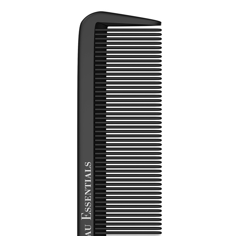 Professional 8.8 Inch Tail Comb - Black Carbon Fiber And