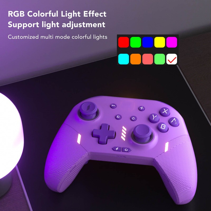 Wireless Controller HD Vibration Mechanical ABXY Keys Bluetooth Gamepad for