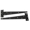 2x 12" Tee Hinges, Shed Door Hinge, Gate Hinge, Black