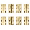 Leliafleury 8Pcs Folding Door Hinges 38mm(1.5 inch) Brass Butt Hinge