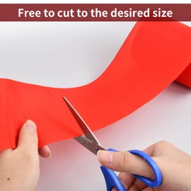 Wedding Ribbon Wide 10 cm x 20/22 m, Satin Ribbon Gift Ribbon Christmas Fabric Ribbon Curling Ribbon Decorative Ribbon Satin for Christmas Decoration Birthday Party Crafts Packaging (Red)