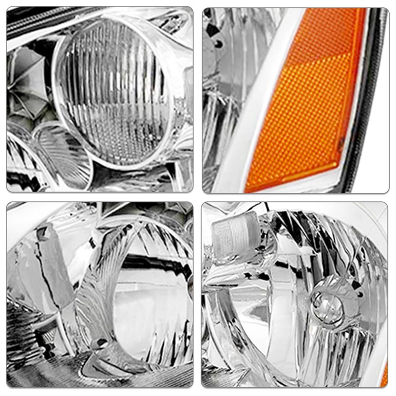 SOCKIR Headlight Assembly Pair Compatible with 2005-2006 Nissan Altima 4