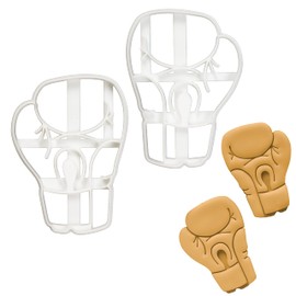 Set of 2 Boxing Glove Cookie Cutters (Palm View), 2 Pieces - Bakerlogy
