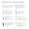 Cricut Premium Fine Point Blade with Cricut Tools, XL Scraper