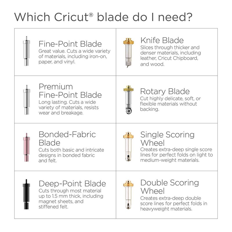 Cricut Premium Fine Point Blade with Cricut Tools, XL Scraper