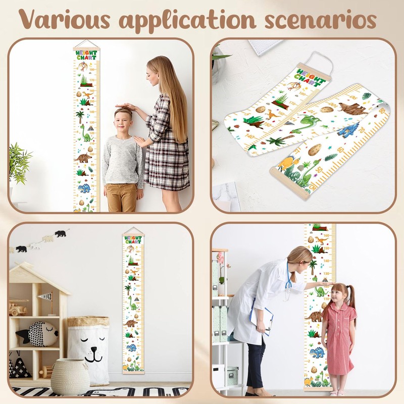 Baby Height Growth Chart, Dragon Theme Decor Height Chart for