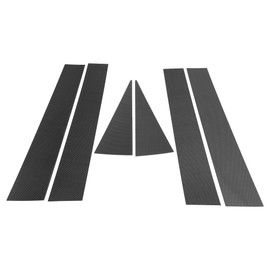 HOPESPANNER Door Pillar Window Trim for Chevy Captiva 2006-2015 Carbon Fiber Pattern Black Front Rear Left Right Anti Scratch Sticker Pillar Posts Cover 6 Pcs