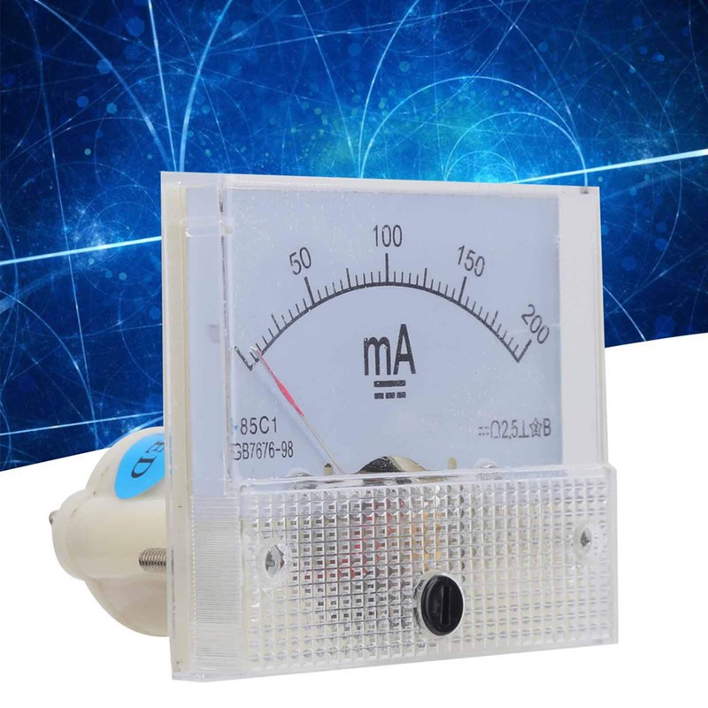 85C1 DC 0-200MA Ammeter Panel Amp Meter Pointer DC Ammeter