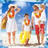 50pc Collares Hawaianos Flores Batucada Tropical Boda Fiesta