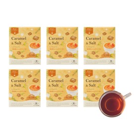 Life Tree Delicious Herbal Tea, Caramel & Salt, 6 Box Set (1 Box, 10 Pieces)