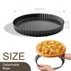ZTVOWTO 22cm×3cm Pie Tins for Baking, Round Quiche Dish, Non-Stick