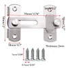 Gasea 6 Packs Stainless Steel Gate Latches Bar Latch Safety