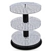 Azar 225035 Three-Tier Revolving Round Display with Slots 1" Dia