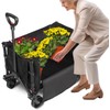 FUNHORUN Heavy Duty Collapsible Wagon Cart | Foldable Utility Wagon