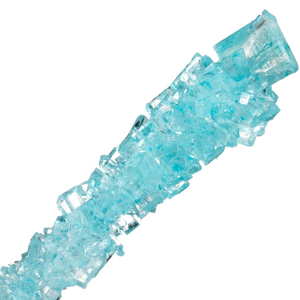 Candy Envy Mermaid Rock Candy Crystal Sticks - 36 Indiv. Wrapped - Pink, Light Blue, Lavender