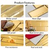 Lovdeco Peel and Stick 3x12 Inch Beveled Gold Mirror Tile