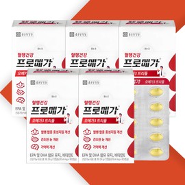 Chong Kun Dang Health Promega Omega3 Triple Enteric Coated Capsules 654mg x 60 capsules 5 boxes / 종근당건강 프로메가 오메가3 트리플 장용성 캡슐 654mg x 60캡슐 5박스