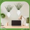 Chunful 2 Pcs Wooden Wall Planter Decor Hanging Fake Plants