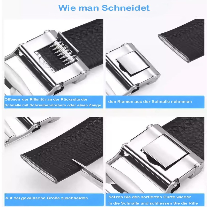 Glamexx24 Men's Replacement Belt for Jeans Business Suit Belt 35