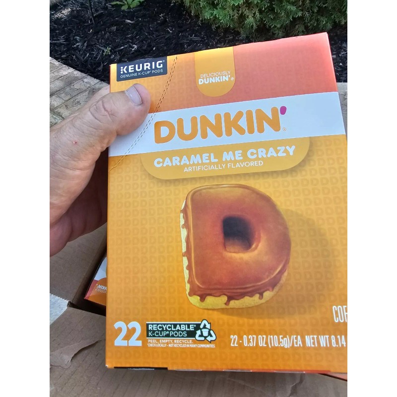 Dunkin' Caramel Me Crazy Coffee Keurig K-Cup Pods 88 Count