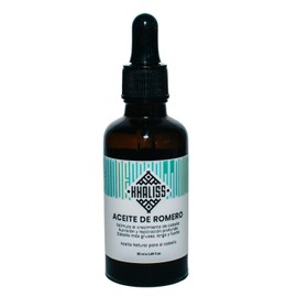 Khaliss Aceite de Romero : 100% Puro | Crecimiento Capilar, Fortalecimiento y Brillo Natural | Nutrición y reparación profunda | Cabello mas grueso, largo y fuerte | 50ml