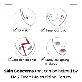 numbuzin No.2 Deep Moisturizing Serum, 1.69 fl.oz | Inner-dryness care, Holy grail serum for dry and oily skin