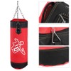 Boxing Training Punch Bag, Canvas Punching Bag Set with Sandbag/Metal