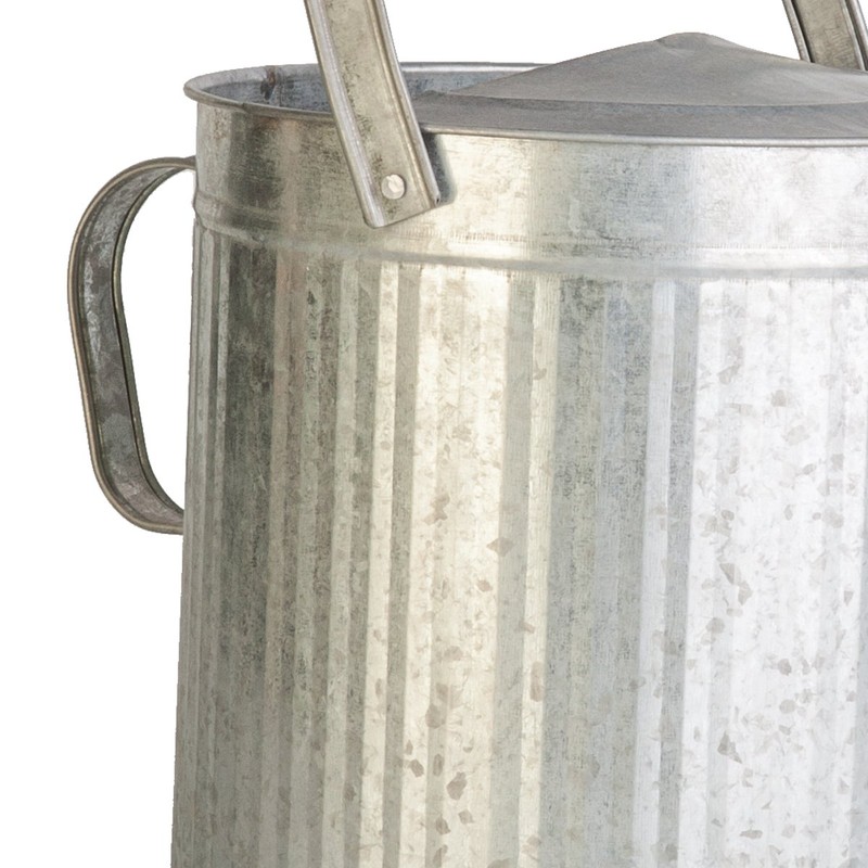 2 Gallon Vintage Galvanized Watering Can with Wood Handle
